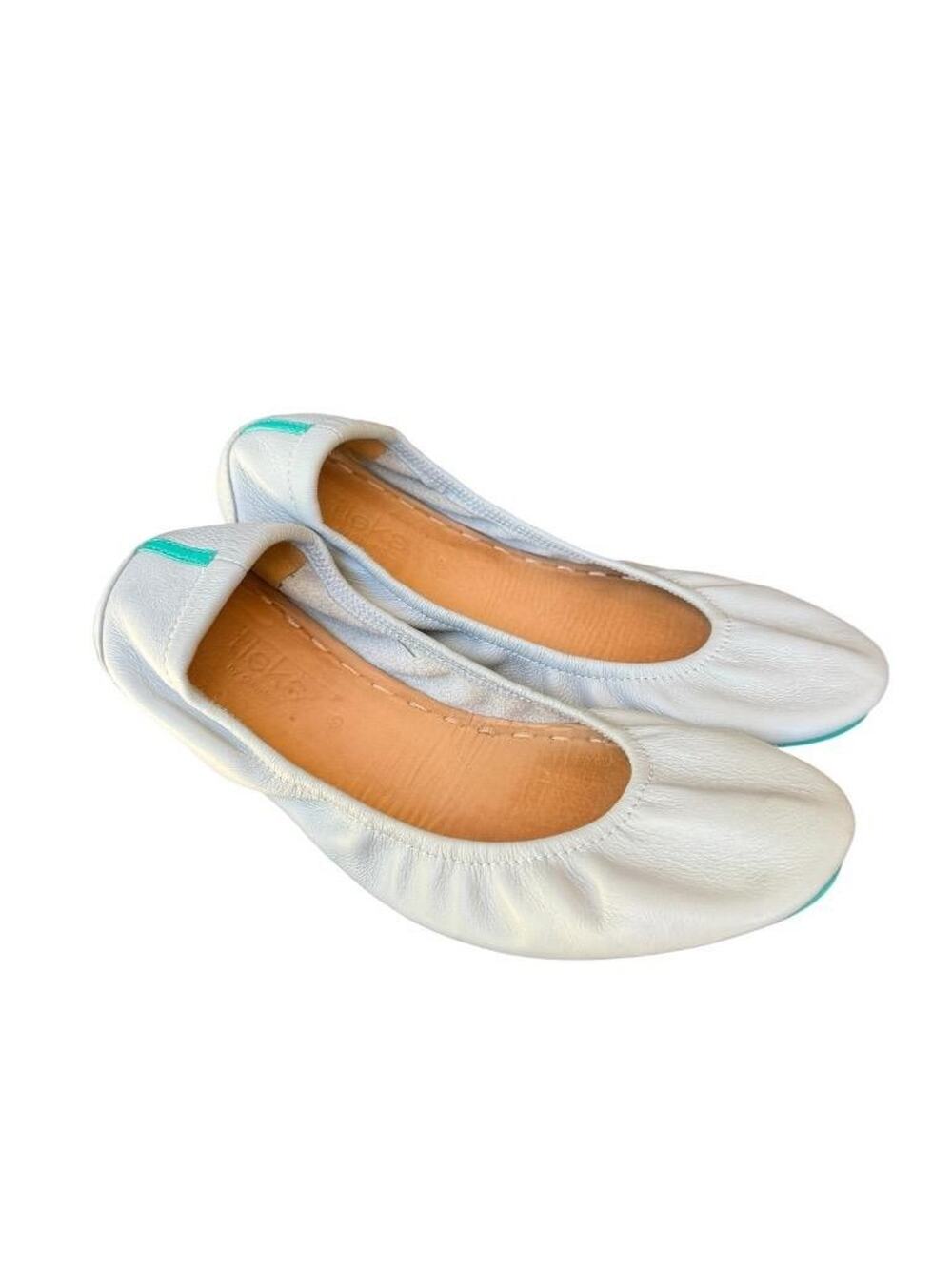 Tieks Cool Grey Ballet Flat Leather Women size 9